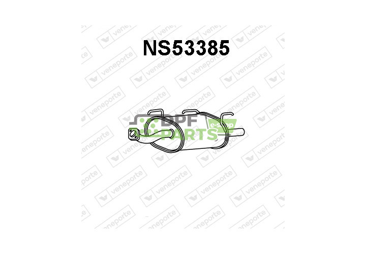 Tłumik NISSAN - 201005M710 20100BM520 