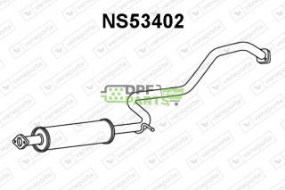 Tlumič NISSAN - 203007J600 203007J600KE