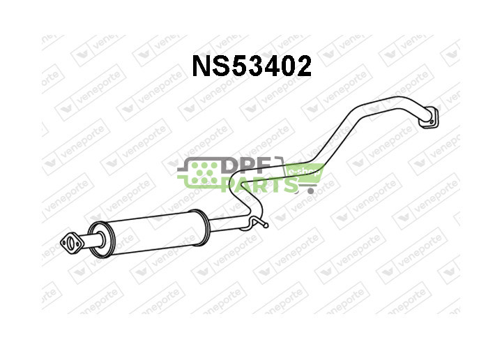 Tlumič NISSAN - 203007J600 203007J600KE