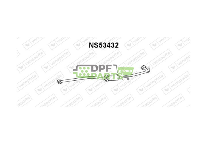 Tłumik NISSAN - 203008H300 203008H30A 203008H310