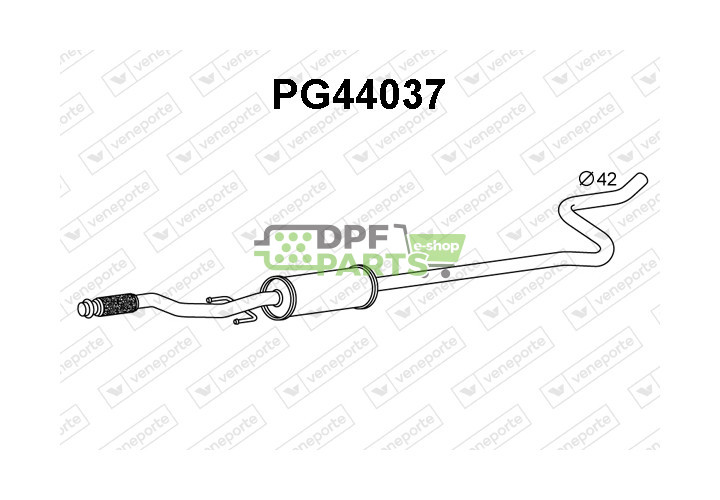 Tłumik CITROËN / PEUGEOT - 1611427580  