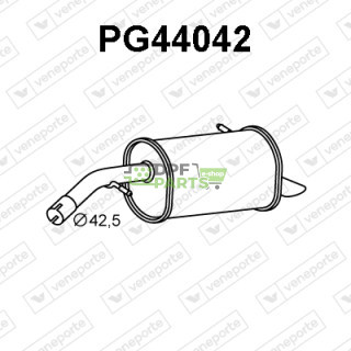 Tłumik CITROËN / OPEL / PEUGEOT / VAUXHALL - 3645856 9818337780 