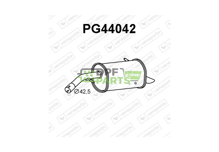 Tlumič CITROËN / OPEL / PEUGEOT / VAUXHALL - 3645856 9818337780