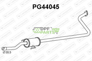 Tłumik CITROËN / PEUGEOT / TOYOTA - 174100Q060 174100Q080 B000765980