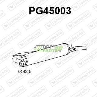 Tłumik PEUGEOT - 172498 172643 