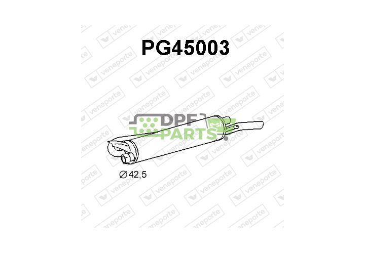 Tłumik PEUGEOT - 172498 172643 