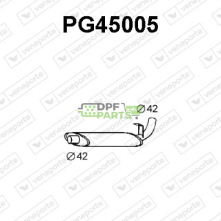 Tłumik PEUGEOT - 175030  