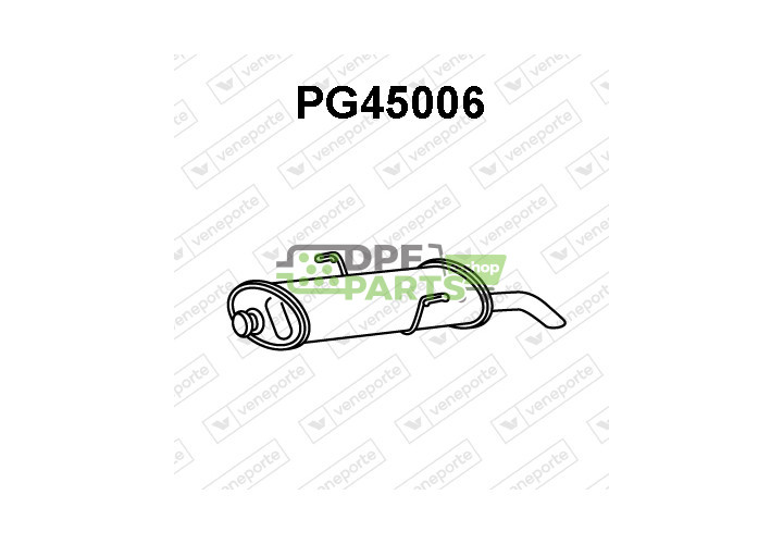 Tłumik PEUGEOT - 1726T5 9809851180 