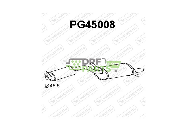 Tłumik PEUGEOT - 172548  