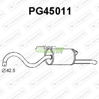 Tłumik PEUGEOT - 172445 172450 172603