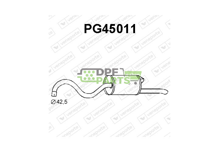 Tłumik PEUGEOT - 172445 172450 172603