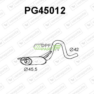 Tłumik PEUGEOT - 172817  