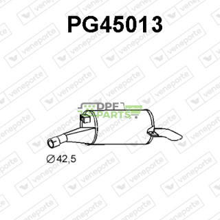 Tłumik PEUGEOT - 172582 172637 