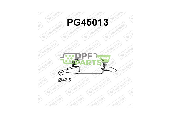 Tłumik PEUGEOT - 172582 172637 