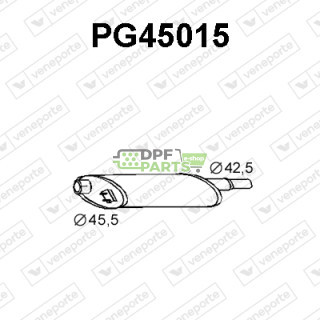 Tłumik PEUGEOT - 172057 172072 172123