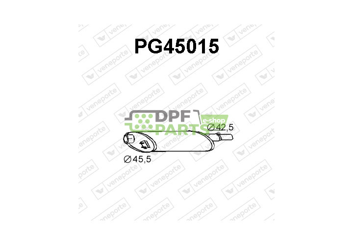 Tłumik PEUGEOT - 172057 172072 172123