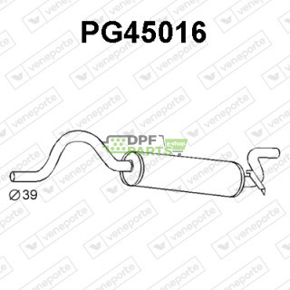 Tłumik PEUGEOT - 172412 172425 172434