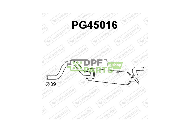 Tłumik PEUGEOT - 172412 172425 172434