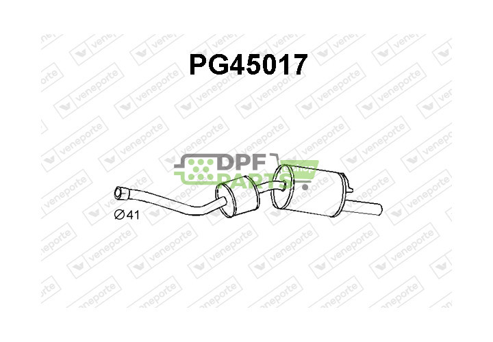 Tłumik PEUGEOT - 172442 172462 172473