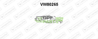 Koncový tlumič výfuku VOLKSWAGEN - 1H0253409L 1H0253409P