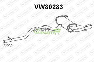 Koncový tlumič výfuku VOLKSWAGEN - 5N0253181N 5N0253609AE 5N0253609AS