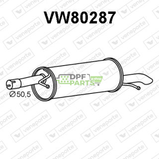 Koncový tlumič výfuku VOLKSWAGEN - 3B0253609BA 3B0253609R JZW253609CK
