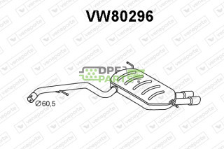 Koncový tlumič výfuku VOLKSWAGEN - 5N0253609AF 5N0253609AH 5N0253609D