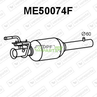Filtry pevných částic DPF MERCEDES - 9064900592 9064900992 9064901192
