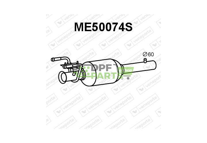 Filtry pevných částic DPF MERCEDES - 9064900592 9064900992 9064901192