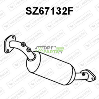 Filtry pevných částic DPF SUZUKI - 1419067J00H02 1419067J01H02 