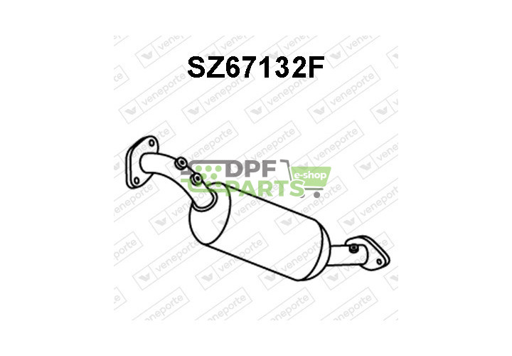 Filtry pevných částic DPF SUZUKI - 1419067J00H02 1419067J01H02 