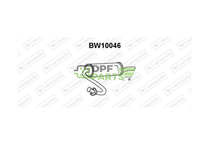 Koncový tlumič výfuku BMW - 18121246665  