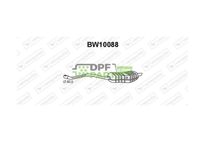Koncový tlumič výfuku BMW - 18121723508  