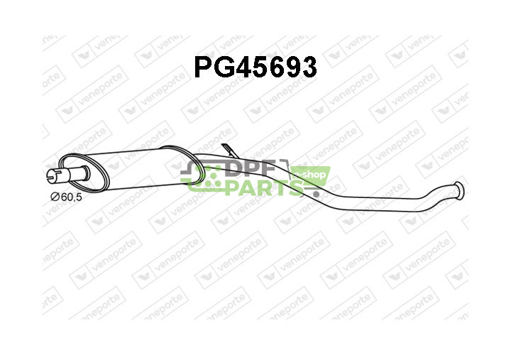 Tłumik PEUGEOT - 1705HH 1705QF-S.F 1705QG-S.F