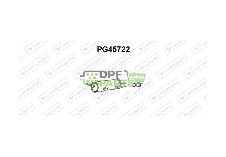 Tłumik PEUGEOT - 1726QX 173039 9805297180