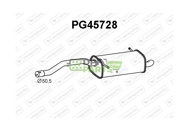 Tłumik CITROËN / PEUGEOT - 1730GW  