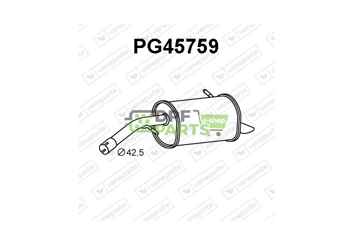 Tłumik PEUGEOT - 173077  
