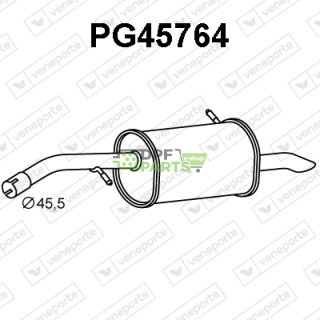 Tłumik CITROËN / PEUGEOT - 173079 173087 1730T4