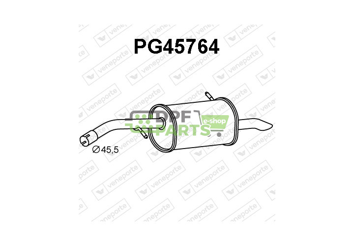 Tłumik CITROËN / PEUGEOT - 173079 173087 1730T4