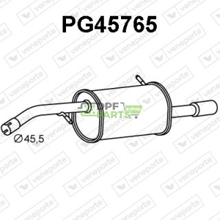 Tłumik PEUGEOT - 173085 173088 1730X1