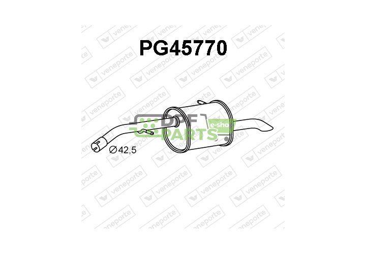 Tłumik PEUGEOT - 1730AH 1730HV 