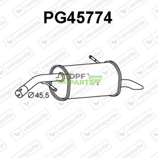 Tłumik CITROËN / PEUGEOT - 173080 1730AF 1730JP