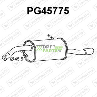 Tłumik PEUGEOT - 173081 1730AE 1730JN