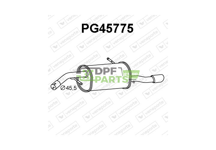 Tłumik PEUGEOT - 173081 1730AE 1730JN