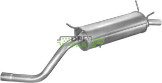 Koncový tlumič výfuku Renault Megane I Coupe,Cabrio 2.0e 95-99, Polmo 21.75 A, OE 7700844700