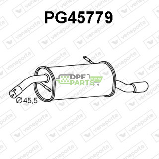 Tłumik PEUGEOT - 173094  