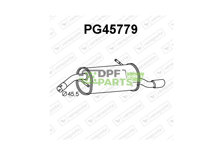 Tłumik PEUGEOT - 173094  