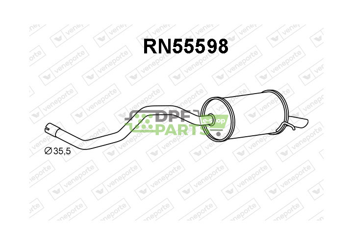 Tłumik RENAULT - 200103241R 200109390R 