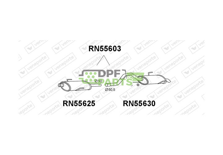 Tłumik RENAULT - 6025304101 6025310950 6025315358