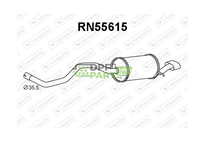Tłumik RENAULT - 200101408R  